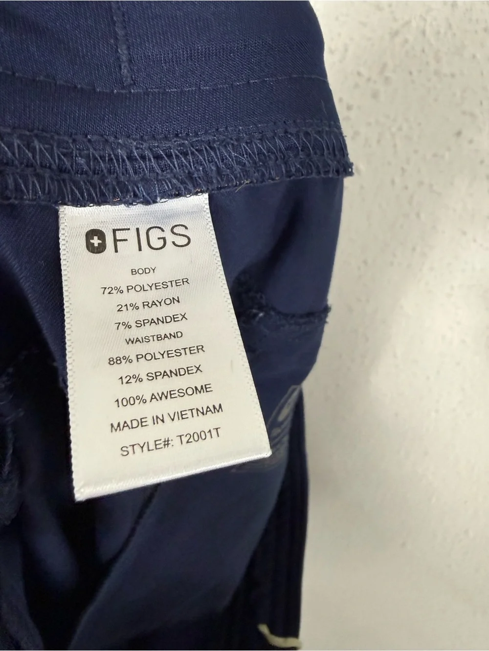 Figs Men’s Axim Cargo Scrub Pants Navy Large Tall